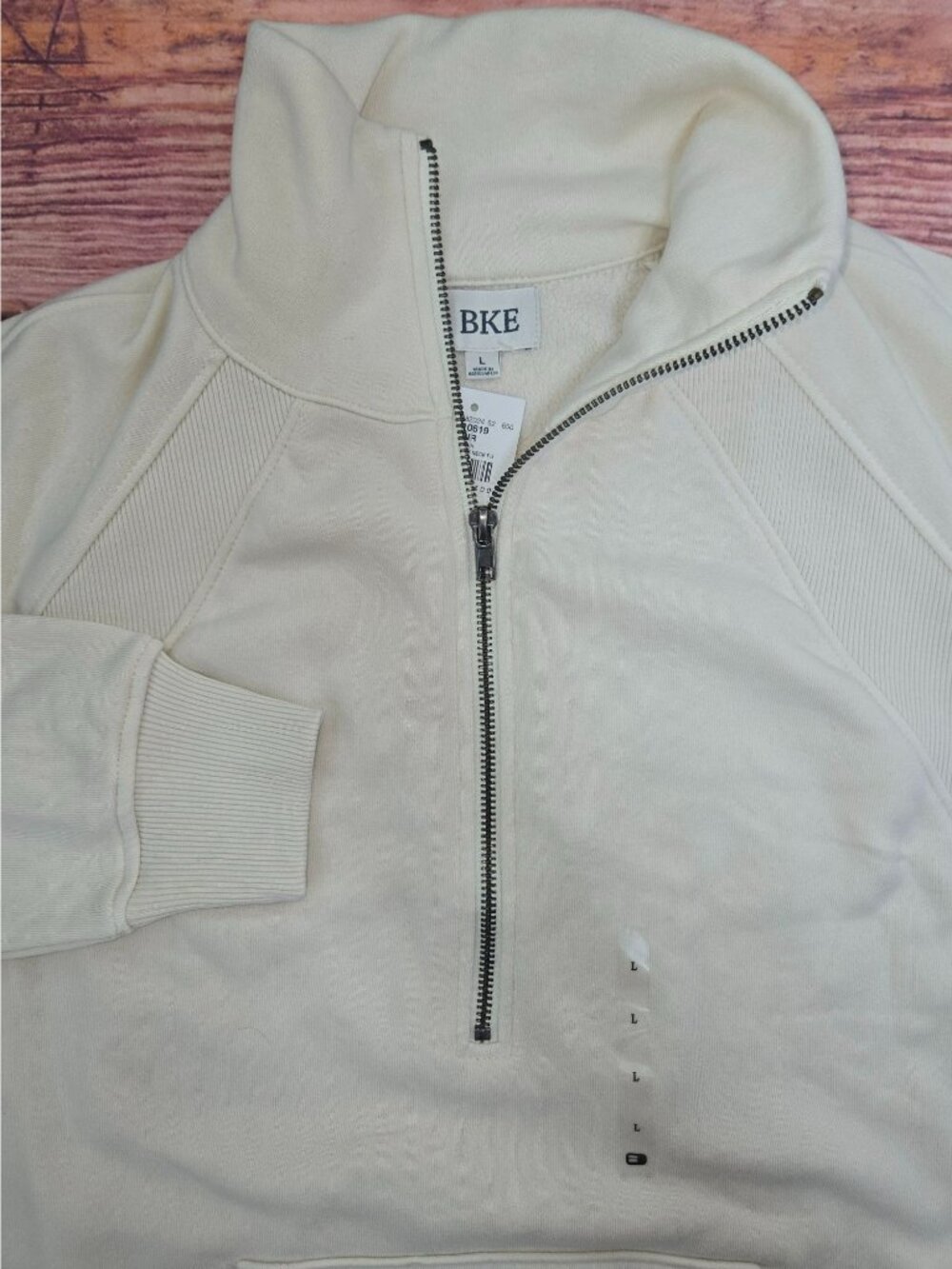 BKE Mens Birch Half-Zip Sweater Large NWT
